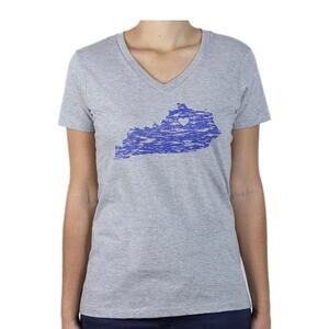 Kentucky Heart Ladies V Neck Tee*
